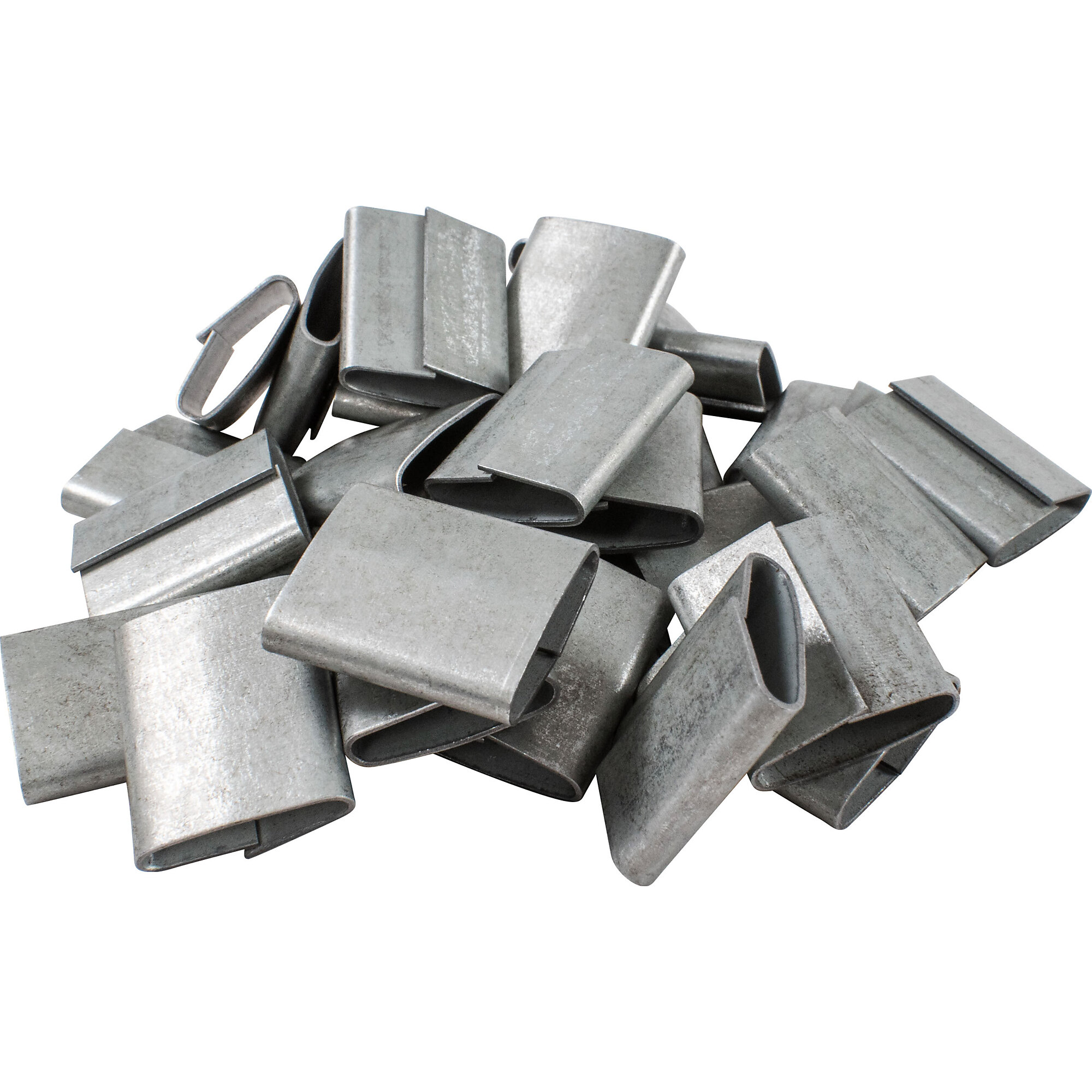 Encore Packaging Steel Seal — 5/8in. Push-On and Close, 2500 Seals, Model# S58PO2-2500